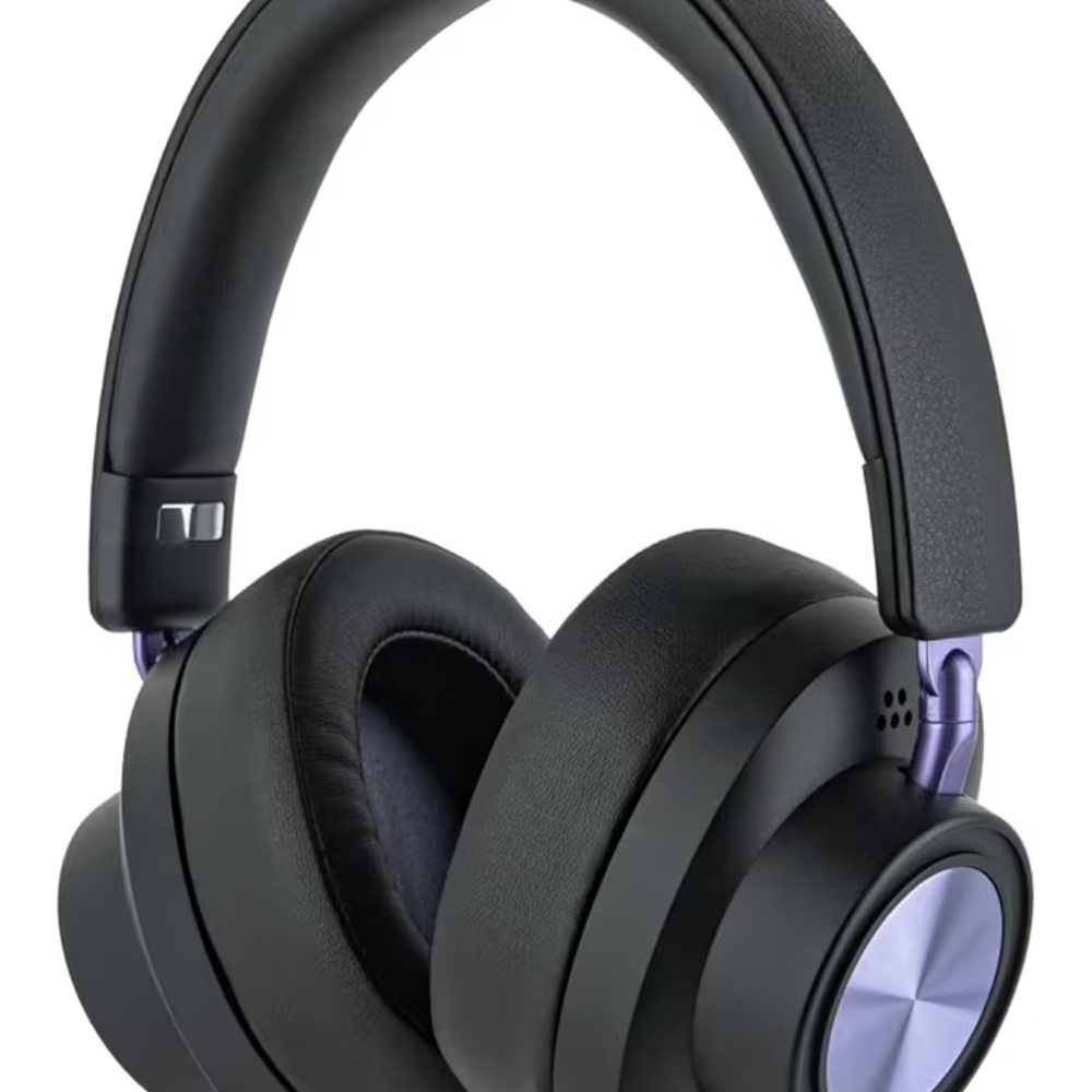 New Premium Over-Ear Headphones - Black and Purple